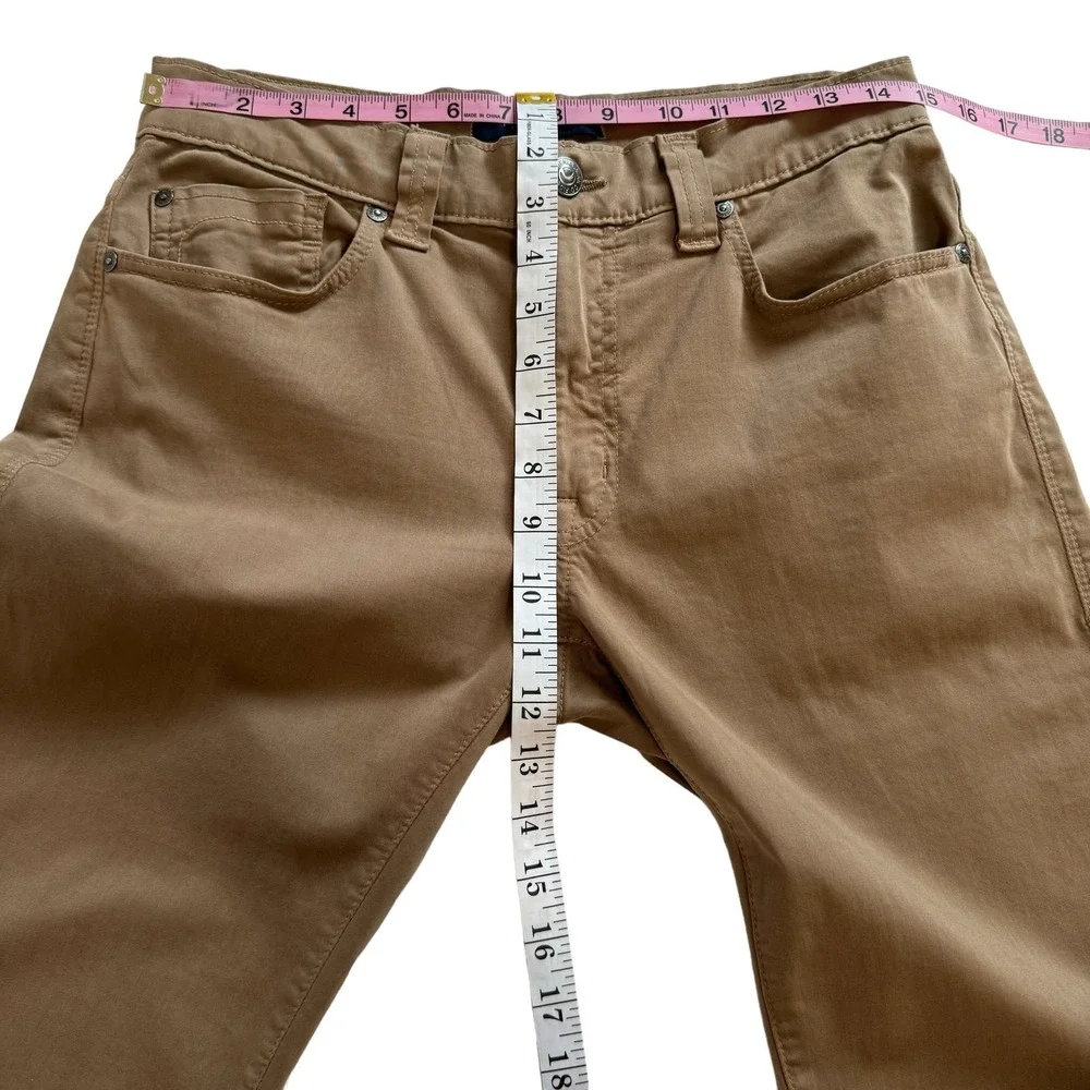 Fidelity Jeans Mens Size 31 x 34 Havana Twill Colors Pants Tan Straight‎ Fit